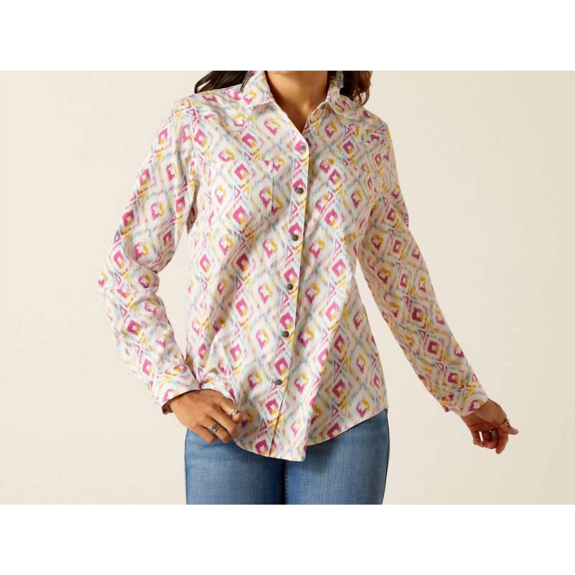 New Ariat Billie Jean Shirt In Adina